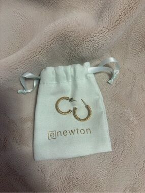 eNewton Gold Twisted Hoop Earrings - Classic Women's Jewelry